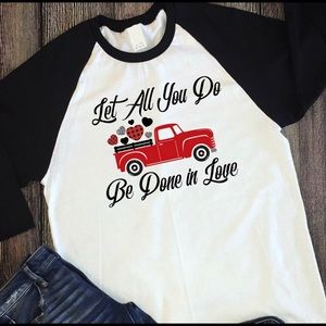 Valentines Day Baseball T Shirt